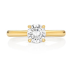 9ct Yellow Gold 1.50ct Certified Lab-Grown Diamond Solitaire Ring