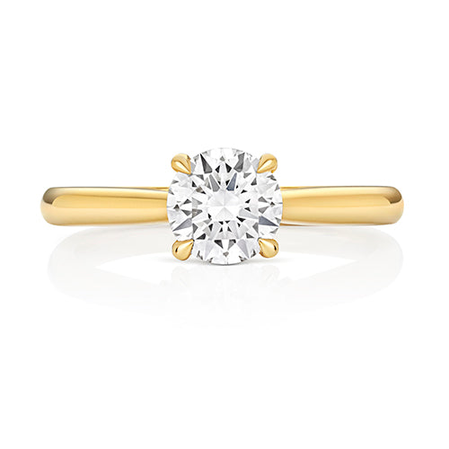 9ct Yellow Gold 1.00ct Lab-Grown Diamond Solitaire Ring