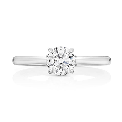 9ct White Gold 1.00ct Certified Lab-Grown Diamond Solitaire Ring