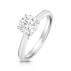 9ct White Gold 1.50ct Certified Lab-Grown Diamond Solitaire Ring