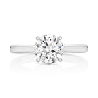 9ct White Gold 2.00ct Certified Lab-Grown Diamond Solitaire Ring