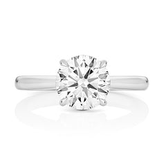 9ct White Gold 3.00ct Certified Lab-Grown Diamond Solitaire Ring