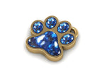 9ct Yellow Gold Ashes Paw Print Memorial  Pendant