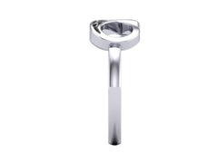 9ct White Gold Infinity Ashes Memorial  Ring