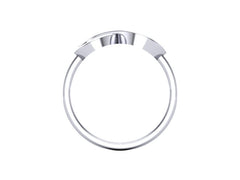 9ct White Gold Infinity Ashes Memorial  Ring