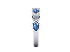 9ct White Gold Ashes  Memorial Ring