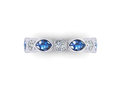 9ct White Gold Ashes  Memorial Ring