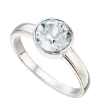 April Sterling Silver Birthstone Ring