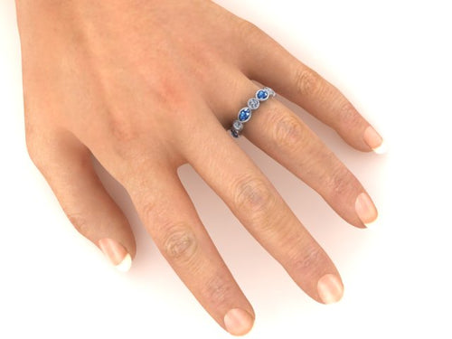 9ct White Gold Ashes  Memorial Ring